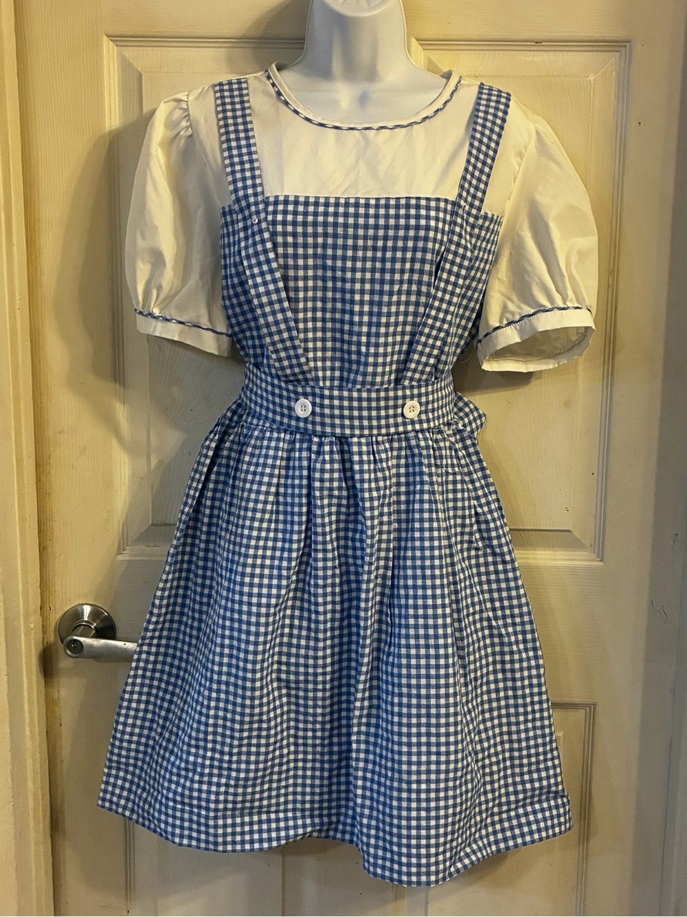 Dorothy costume Blue & white gingham dress from The Wizard of Oz, Size: L